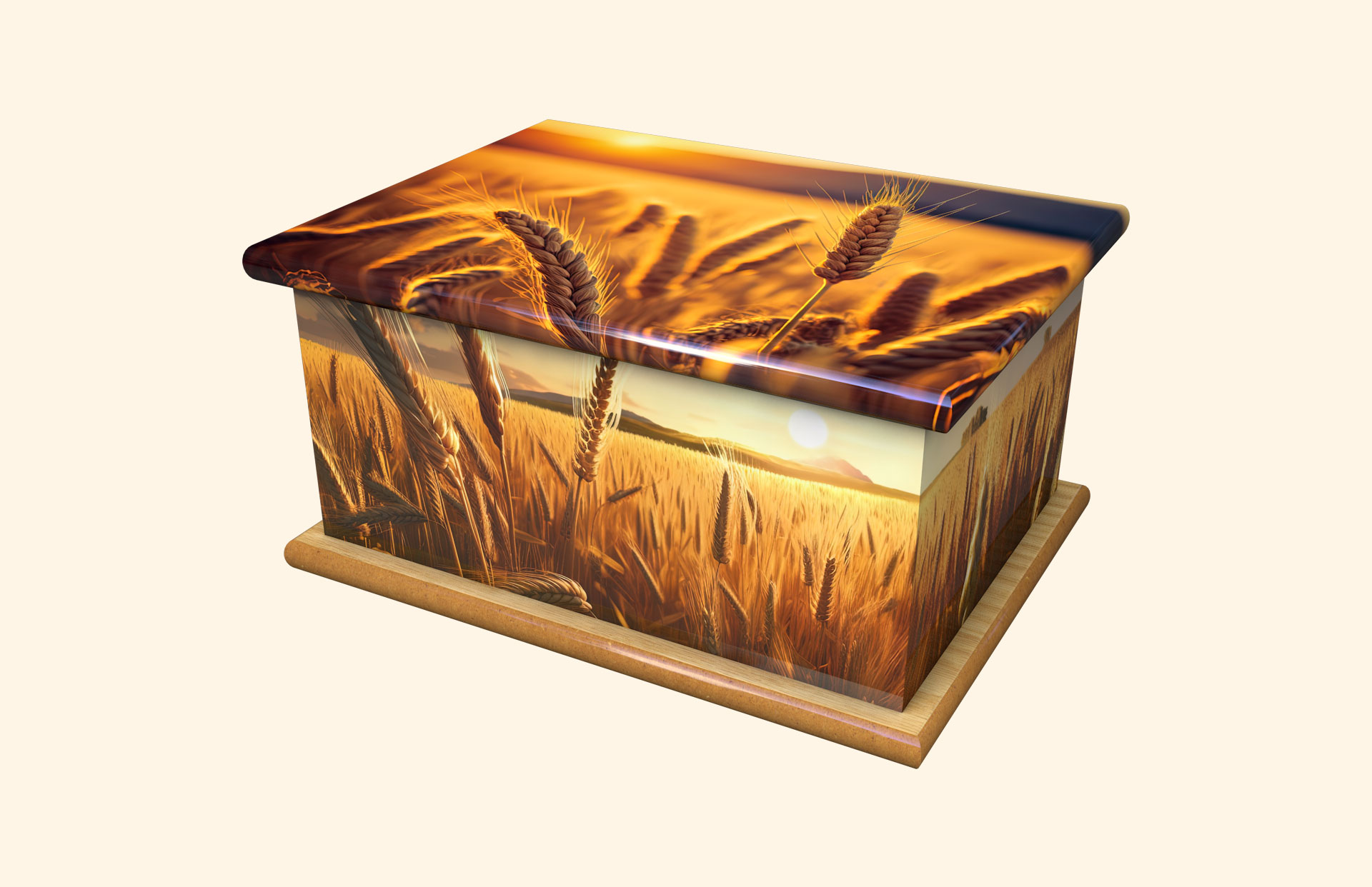 Field of Gold adult ashes casket